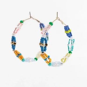 Zara limited edition multi coloured beads earrings for summer you can’t miss